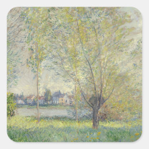 Adesivo Quadrado Willows Claude Monet 1880
