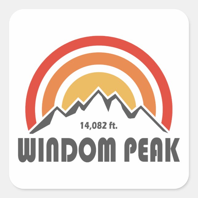 Adesivo Quadrado Windom Peak (Frente)