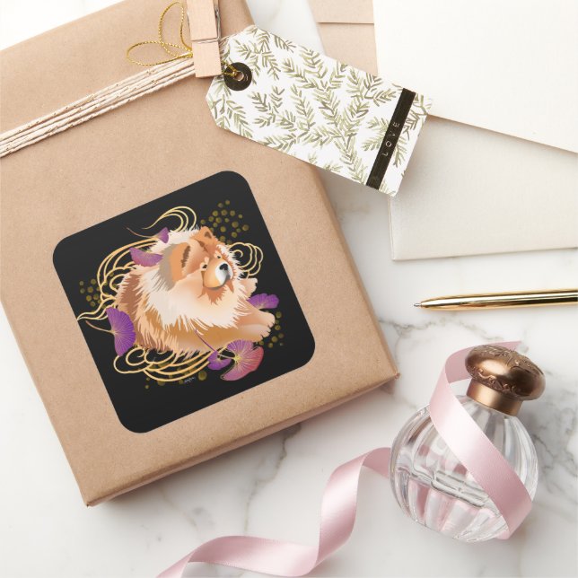 Adesivo Quadrado WINDSONG - autocolantes quadrados (Presentear)