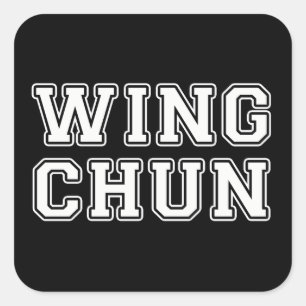Adesivo Quadrado Wing Chun