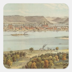 Adesivo Quadrado Winona, Minnesota