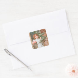 Adesivo Quadrado Winsome Angel com Natal