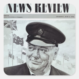 Adesivo Quadrado Winston Churchill