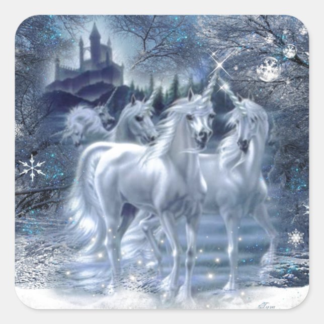 Adesivo Quadrado Winter Fantasy (Frente)