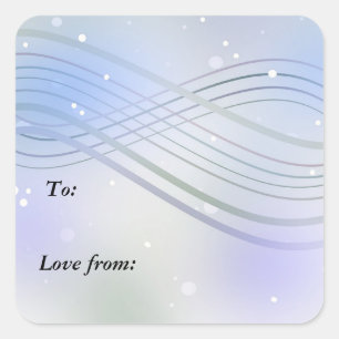 Adesivo Quadrado Winter Wonderland Pastel Ribbons