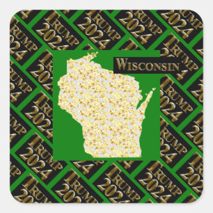 ADESIVO QUADRADO WISCONSIN