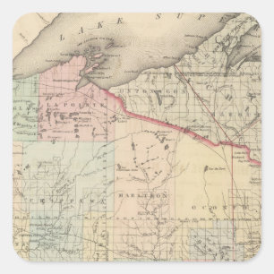 Adesivo Quadrado Wisconsin