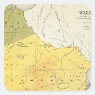 Adesivo Quadrado Wisconsin 4