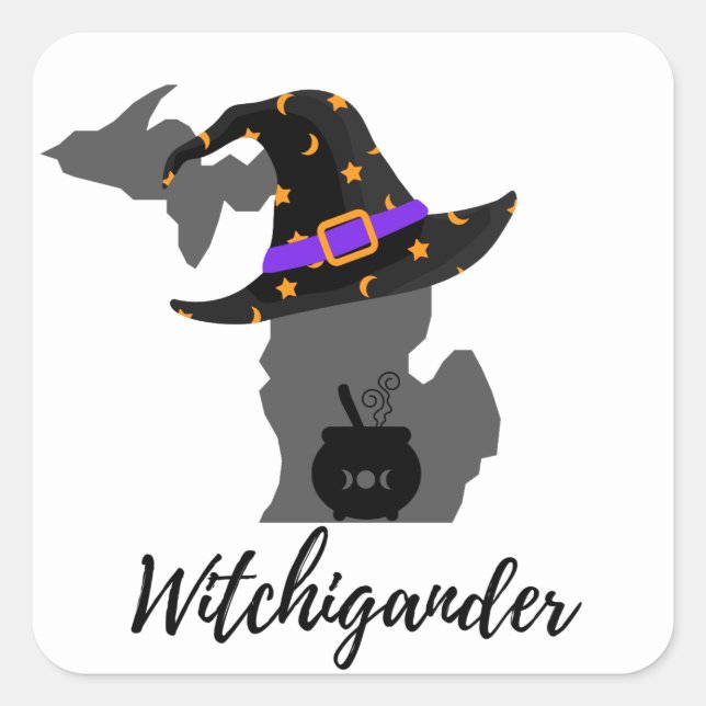 Adesivo Quadrado Witchigander (Frente)