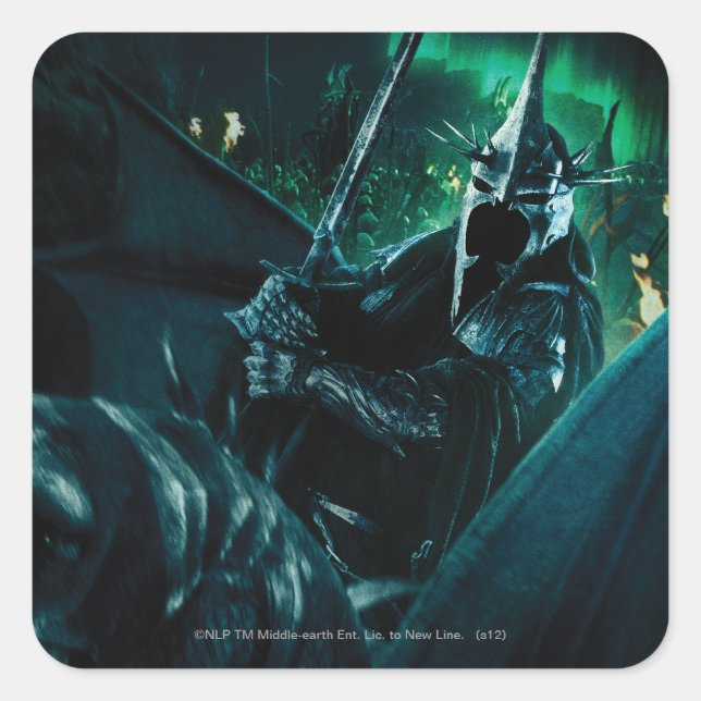 Adesivo Quadrado Witchking with sword (Frente)