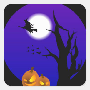 Adesivo Quadrado Witchy Nite