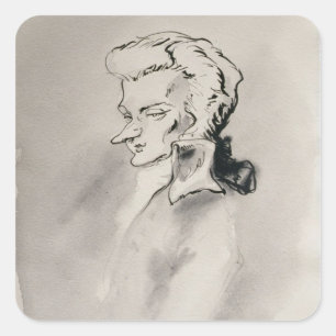 Adesivo Quadrado Wolfgang Amadeus Mozart