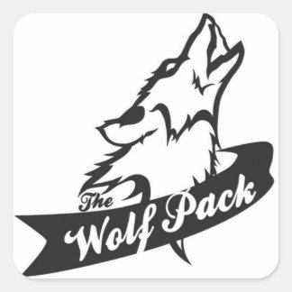 Adesivo Quadrado WolfPack Sticker