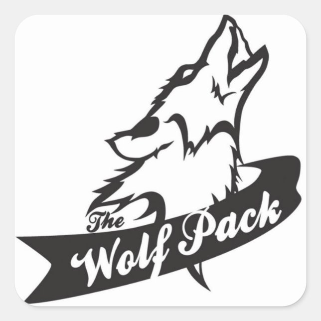 Adesivo Quadrado WolfPack Sticker (Frente)