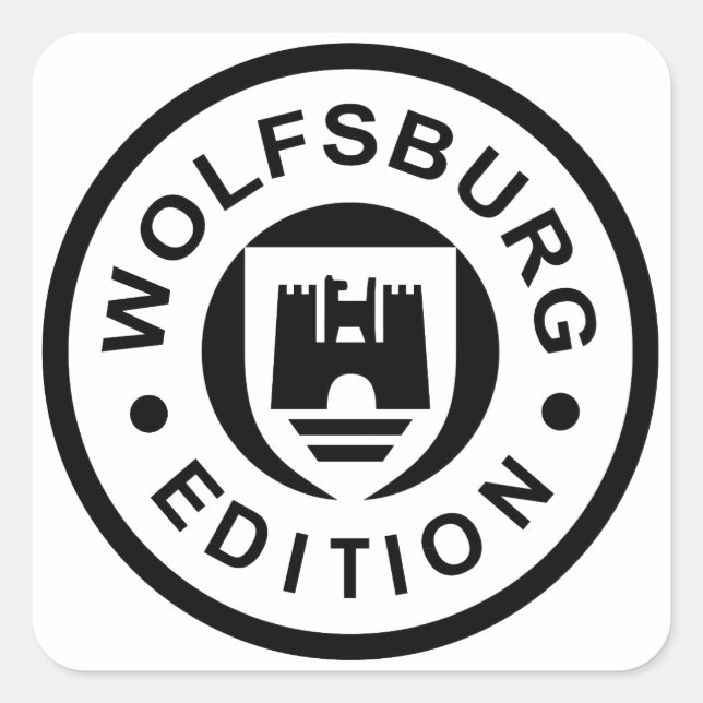 Adesivo Quadrado Wolfsburg Edition (preto) (Frente)