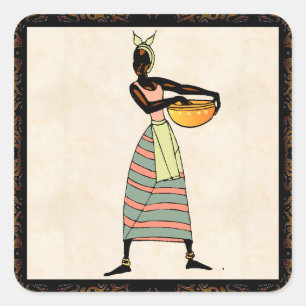 Adesivo Quadrado Women of Africa Sticker