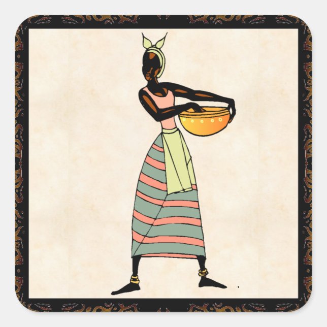 Adesivo Quadrado Women of Africa Sticker (Frente)