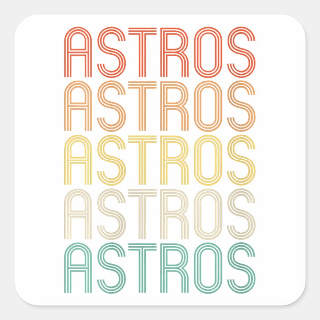 Adesivo Quadrado Womens Astros  (Frente)