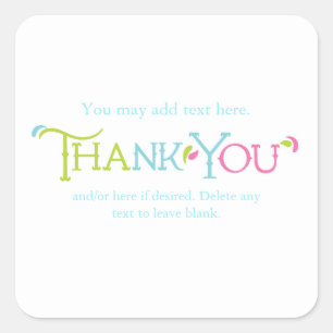 Adesivo Quadrado Wonderland Whimsical Colortion Sticker