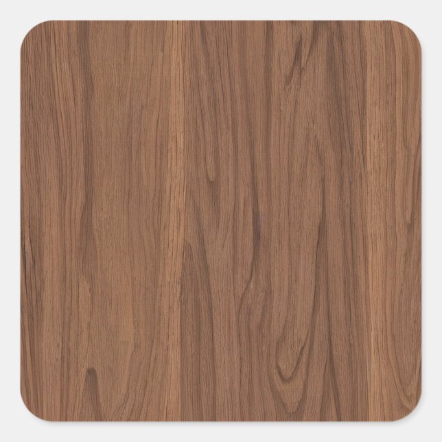 Adesivo Quadrado Wood Walnut (Frente)