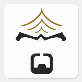 Adesivo Quadrado Worf Sticker