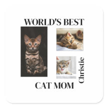 World's Best Cat Mom Custom Name Gift
