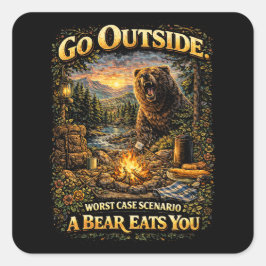 Adesivo Quadrado Worst Case Wilderness