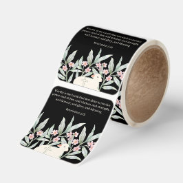 Adesivo Quadrado Worthy Is The Lamb Black Square Sticker Roll