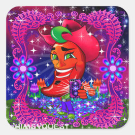 Adesivo Quadrado WQ Scott Hot Pepper "Diga Queijo" Sticker Large