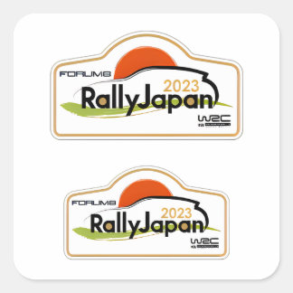 Adesivo Quadrado WRC Rally Japan