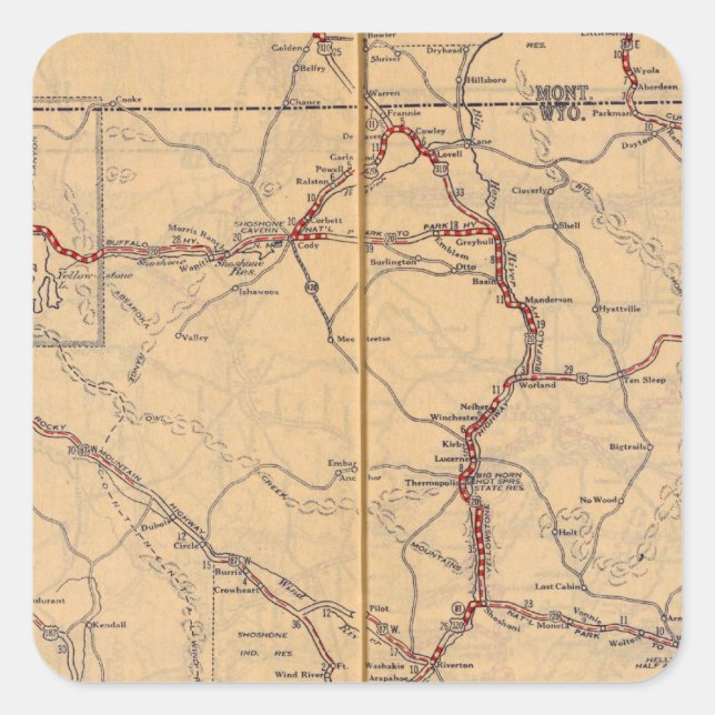 Adesivo Quadrado Wyoming 4 (Frente)