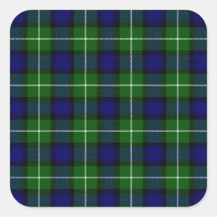 Adesivo Quadrado Xadrez azul-tartan
