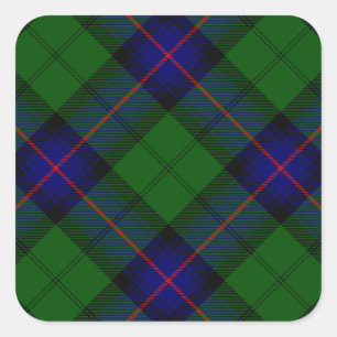 Adesivo Quadrado Xadrez azul-tartan-clã-forte