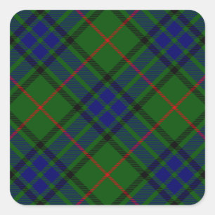 Adesivo Quadrado Xadrez azul-tartan Lauder