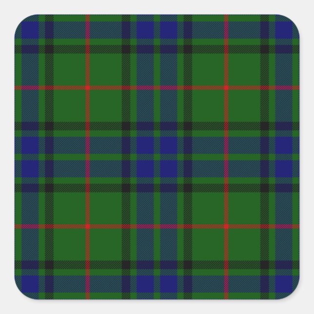 Adesivo Quadrado Xadrez azul-tartan Lauder (Frente)