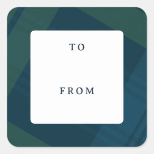 Adesivo Quadrado Xadrez de Natal clássica para presente de Natal