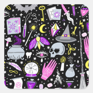 Adesivo Quadrado Xadrez de tartan castanho-laranja-vírgula.