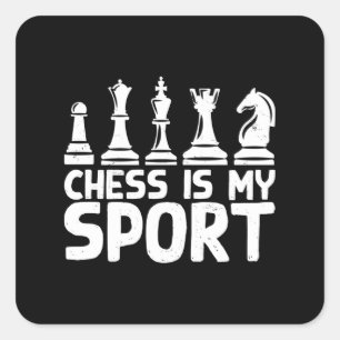 Adesivo Quadrado Xadrez É Meu Esporte