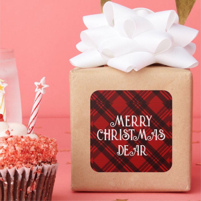 Adesivo Quadrado  Xadrez Elegante Moderno  (Festa)