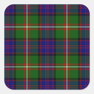 Adesivo Quadrado Xadrez verde-azul-tartan-de-coleira