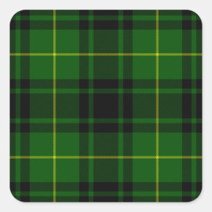 Adesivo Quadrado Xadrez verde MacArthur tartan