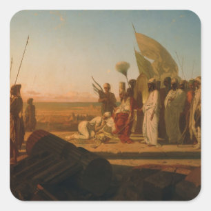 Adesivo Quadrado Xerxes no Hellespont