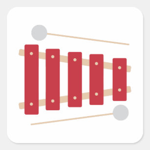 Adesivo Quadrado Xilofone