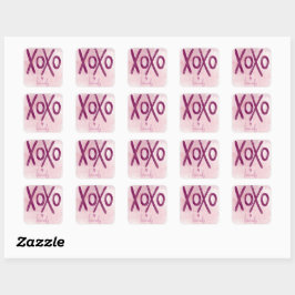 Adesivo Quadrado XOXO Gift Stickers