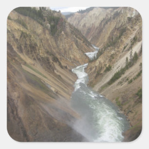 Adesivo Quadrado Yellowstone River
