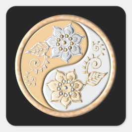 Adesivo Quadrado Yin Yang 1