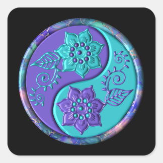 Adesivo Quadrado Yin Yang 5
