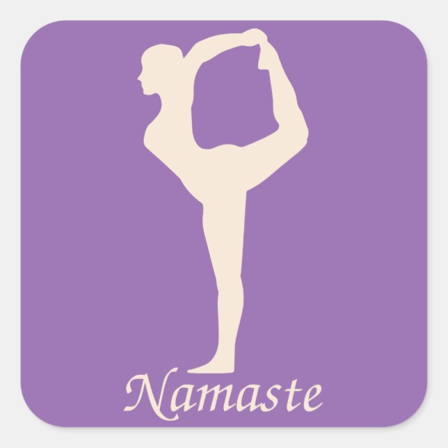 Adesivo Quadrado Yoga (Frente)