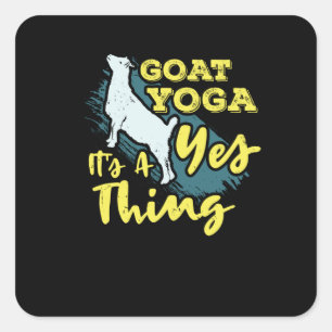 Adesivo Quadrado Yoga Goat Goatyoga