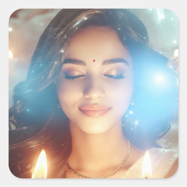 ADESIVO QUADRADO YOGA - MEDITATION - WELLNESS - CARPE DIEM (Frente)